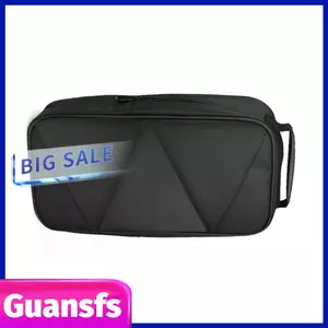 Guansfs Bàn đạp kích thước nhỏ Bảng hiệu ứng guitar trung bình Hợp kim nhôm di động Không gian rộng lớn Thiết lập dễ dàng 2 băng buộc miếng đệm chân Túi vải Oxford 600D cho buổi biểu diễn