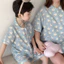 Bộ Đồ Ngủ Trẻ Em Lớp Mùa Hè Một Bộ Đồ Bé Trai Bé Gái Gạc Mỏng Phong Cách Homewear Bé Bộ Đồ Ngủ