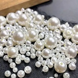 Hạt trai nhựa đẹp nhiều cỡ làm đồ thủ công, hạt trang trí, decor chụp ảnh