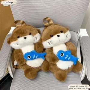 Túi đeo vai CPINCP, Ba lô sang trọng cá dễ thương thường ngày, Quà tặng túi học sinh dung tích lớn đa năng