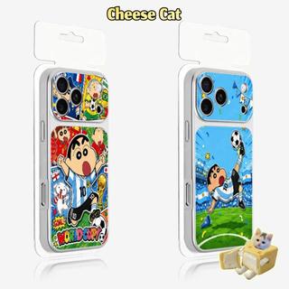 Ốp Bảo Vệ Da World Cup Bóng Đá Bé Trai Cho iPhone 13 14 15 Plus 16 17 Pro Max XR Xs Max 11 12 Pro