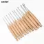 Móc móc SMILE, Móc đan dài 3-12mm, Phụ kiện may vá Dụng cụ dệt sợi gỗ sồi