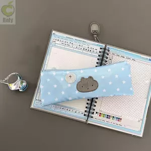 Bút chì ROLY, Túi đựng bút nhiều lớp ngôi sao, Túi văn phòng phẩm lưới dung tích lớn đa chức năng Văn phòng