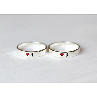 Couple Rings, engravable by MIRROR SILVER