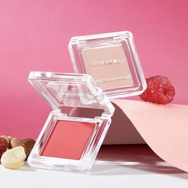 JUDYDOLL Blush Powder – Phấn Má Trang Điểm, Thiết Kế Nhỏ Gọn, Tiện Lợi