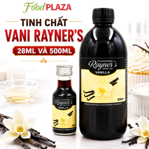 Tinh chất Vani Rayner's 28Ml Và 500Ml, Tạo Hương Vani Thơm Ngon Cho Làm Bánh Và Pha Chế