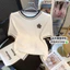 Áo thun ngắn tay dệt kim VN, Size lớn dành cho nữ, Vải lụa Camellia, Tay ngắn, Thích hợp cho mùa hè, Thích hợp cho bé gái Plump, Áo len vai mỏng, Phong cách mới 2024.