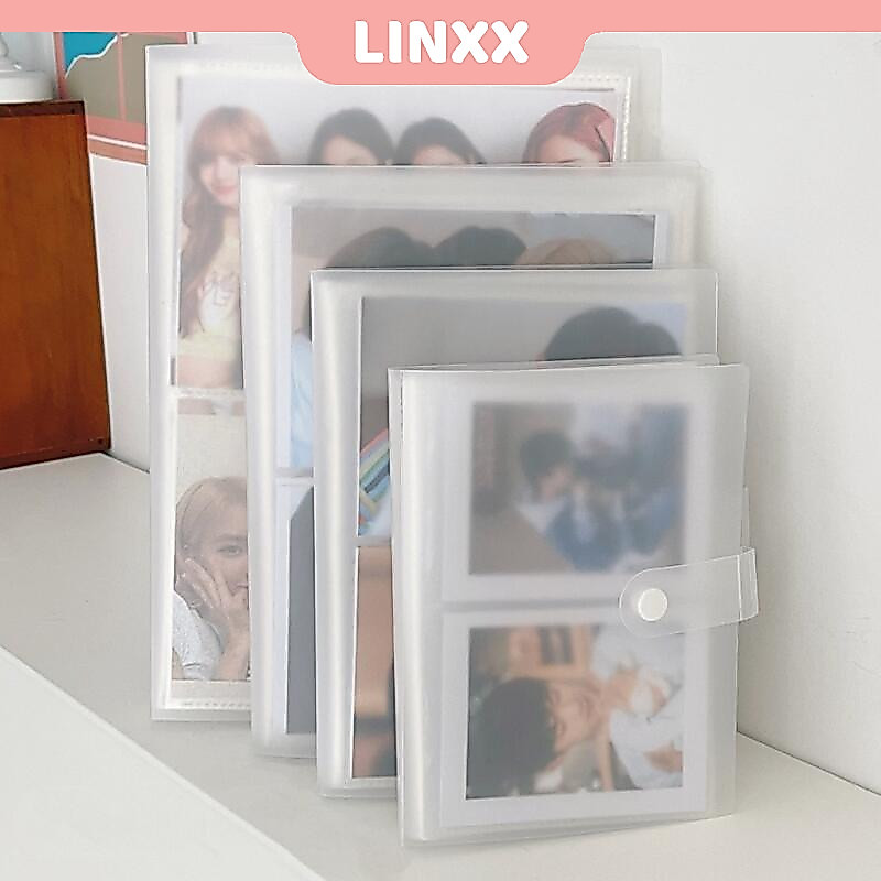 Linxx 80 / 160 / 240 Album ảnh kẽ mờ dễ thương Ảnh Lomo Cards Sách lưu trữ 3 inch 6 inch PP sưu tập Sách