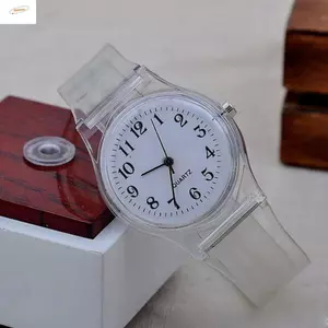 Dây đeo đồng hồ đeo tay ZENZON Dây đeo thể thao nữ PVC Thời trang thạch anh tròn mới