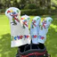 Câu Lạc Bộ Golf Bao Hoạt Hình Mới Câu Lạc Bộ Chú Hề Đầu Bao Bằng Gỗ Câu Lạc Bộ Vỏ Bảo Vệ Câu Lạc Bộ Nắp Fairway Vỏ Gỗ