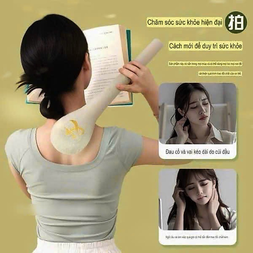Gậy đấm lưng massage toàn thân giảm mỏi cơ - Dụng cụ gõ lưng