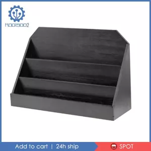 Đế trưng bày thẻ giao dịch bằng gỗ Giá treo bưu thiếp thực tế cho phụ kiện máy tính để bàn văn phòng