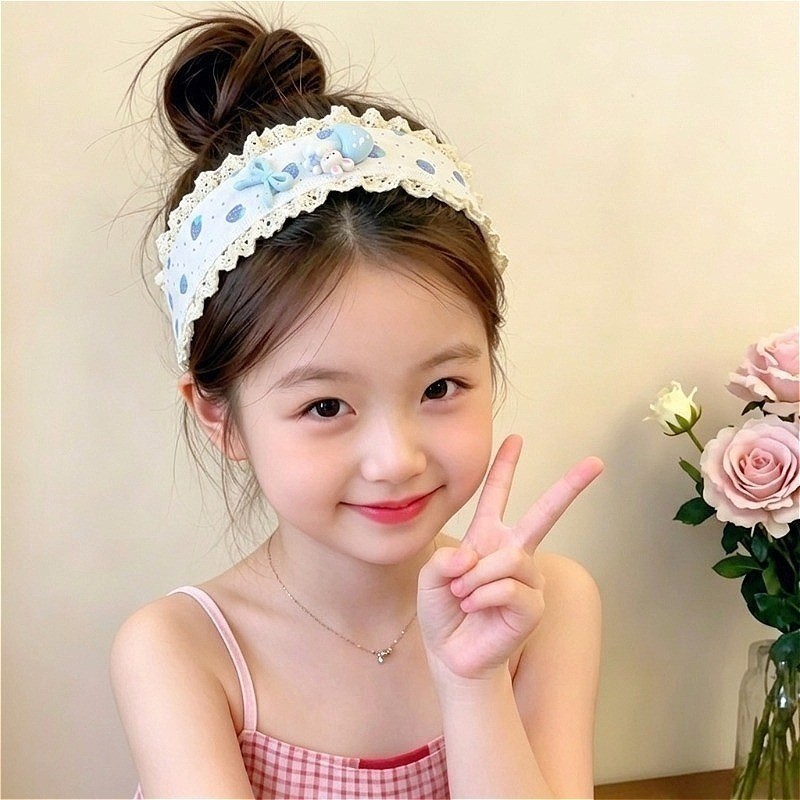 Băng Đô Miếng Dán Tóc Velcro Magic Dán Hoa Dễ Thương Thời Trang Hàn Quốc - Phụ Kiện Tóc