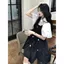 Ngọt Ngào Phong Cách Nhật Bản Đen Sling Đầm Nữ Mùa Hè Phong Cách Mới Thiết Kế Hoa Nhỏ Sling Đầm Phong Cách Preppy Váy Nhỏ