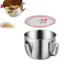 Dụng cụ tách mỡ có nắp và thiết kế vòi kép, Dụng cụ lọc nước và nước sốt bằng thép không gỉ cho nước cốt, súp, bột, tay cầm cảm ứng mát mẻ VN