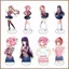 Câu lạc bộ văn học Doki Doki SQ11! Tấm Đứng Acrylic Ký Hiệu Đứng Anime Để Bàn Trang Trí Trang Trí