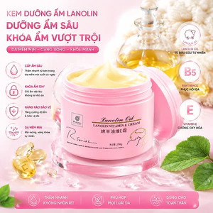 Kem Dưỡng Lanolin RSARIAS Dưỡng Ẩm Sâu Vitamin E – Da Mịn Màng Căng Bóng 250g