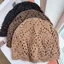 Mũ beanie móc PYCOU, Mũ beanie ren rỗng nhẹ, thời trang thoáng khí họa tiết hoa hoa nắp đầu lâu hoa mặc hàng ngày