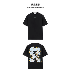 Cặp Đôi Hoa Đôi Mũi Tên In 100% Cotton Cao Cấp Áo Thun Nữ Rời Top 0628