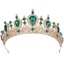 Phong Cách Châu Âu Baroque Cô Dâu Công Chúa Vương Miện Lớn Pha Lê Thủy Tinh Vương Miện Kim Cương Chụp Ảnh Đám Cưới Mũ Cô Dâu