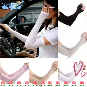 EBINLANDS Đi Xe Đạp Chống Nắng Găng Tay, Thoáng Khí Nhanh Khô Chống Nắng Tay Áo, Chống Tia UV Co Giãn Làm Mát Mùa Hè Tay Lái Xe