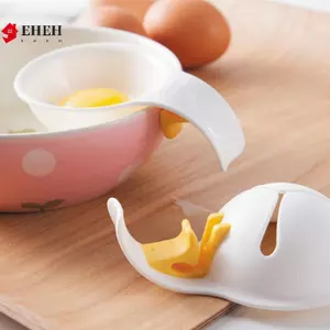 Dụng cụ tách lòng trắng trứng bằng nhựa cấp thực phẩm gia dụng có cạnh bát Kẹp silicon dạng lỏng trứng Bộ lọc trứng thủ công VN