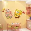 Tranh trang trí tường SpongeBod SquarePants quán trà sữa, cà phê, khu vực chụp ảnh, cửa hàng ăn decal bồi fomex 5li 3114
