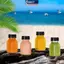 MAKY Hộp Đựng Đồ Uống 4 Chai Nước Trái Cây 120ml Trống Cà Phê Trong Suốt Milktea Vuông Chai Nhựa Có Nắp VN