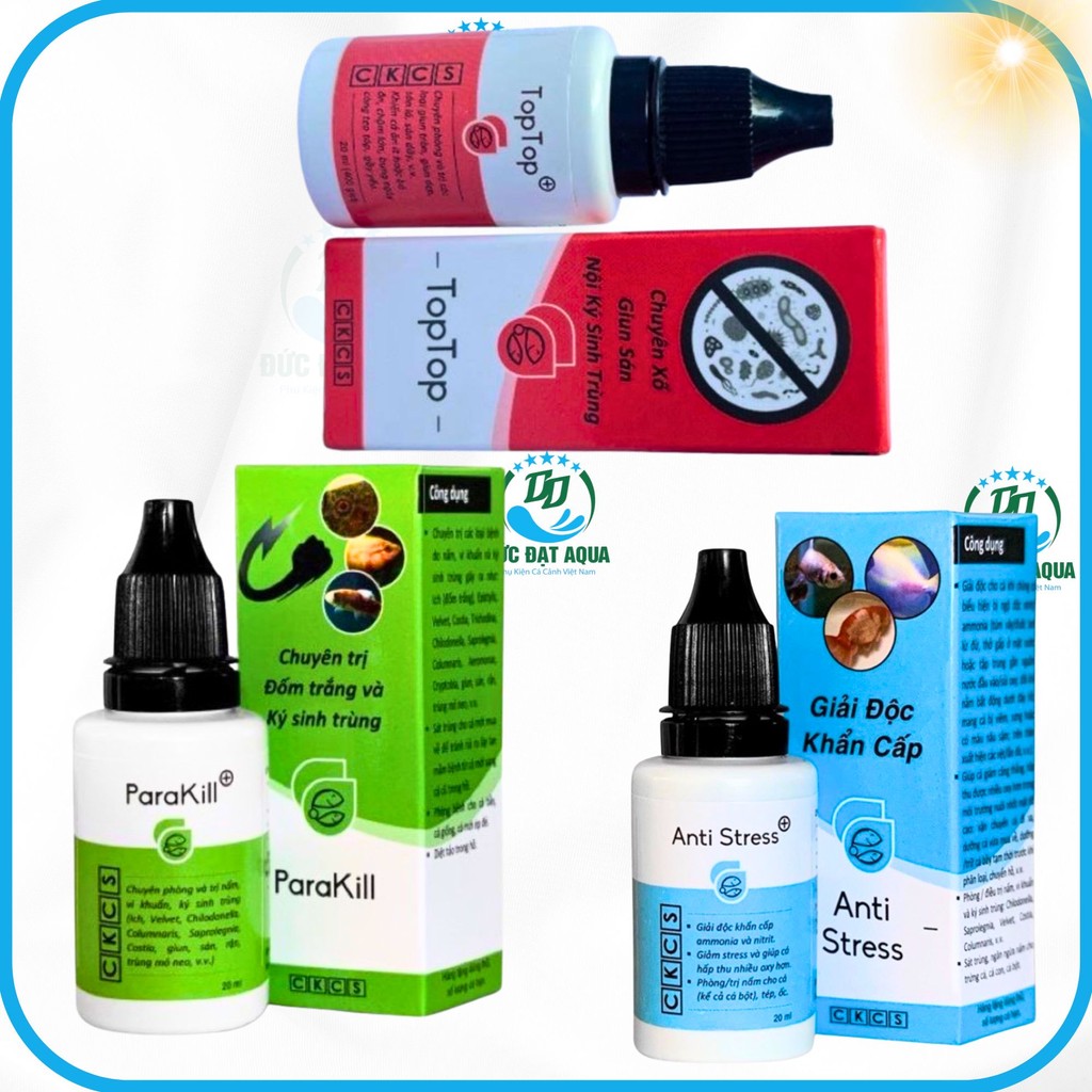 Anti stress - Parakill - Top Top Dưỡng cá,nấm đốm trắng, cá cảnh cá thủy sinh, hàng chính hãng 2