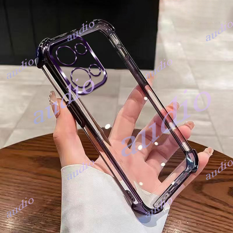 Ốp điện thoại trong suốt mạ bốn góc OPPO A6 Pro 5G cho Oppo A6 Pro A6Pro A6x 4G 5G Ốp lưng silicon mềm chống sốc sang trọng cho OPPO A6Pro OPPOA6 Pro OppoA6x 5G