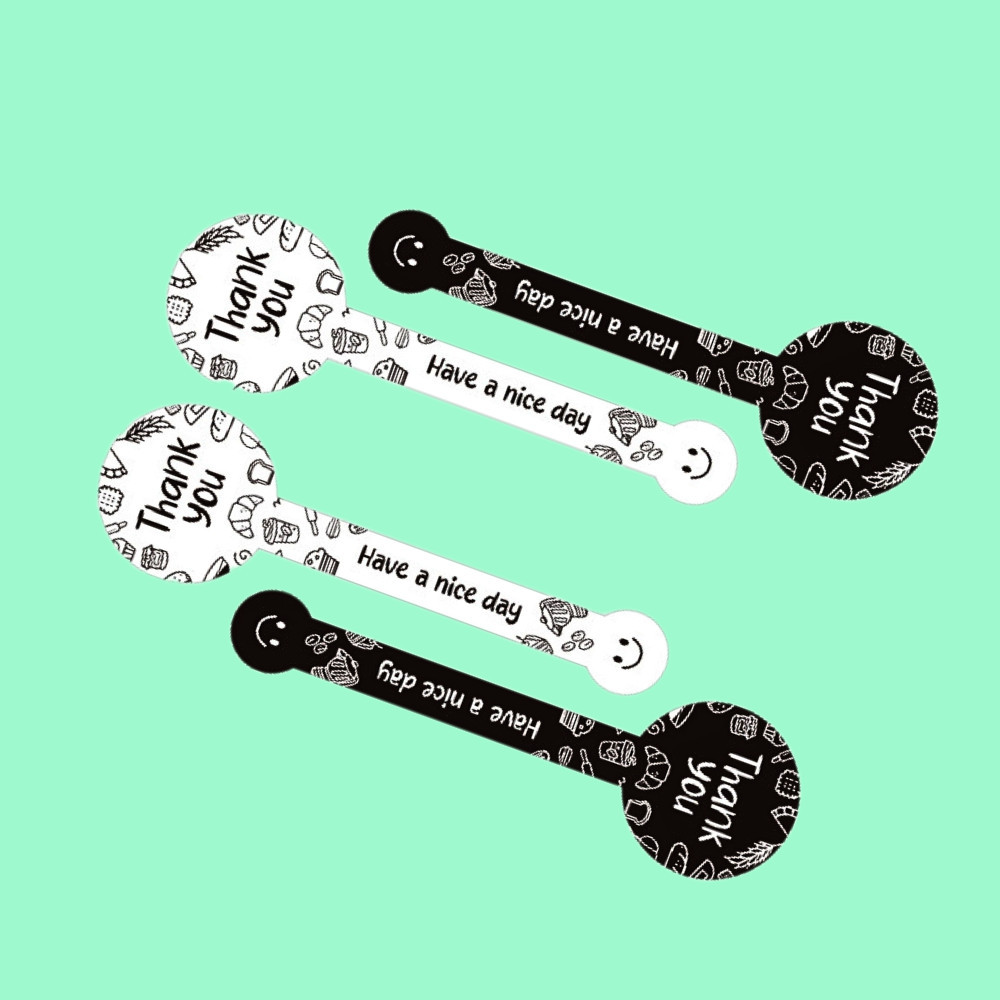 Sticker thank you TE75 set 100 tem cảm ơn đẹp dùng cho hộp túi sản phẩm