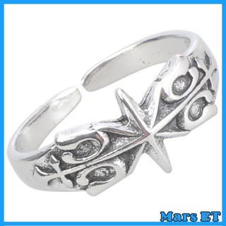 Nhẫn Ngôi Sao Sáu Mặt_handmade Mạ Bạc, Phong Cách Thời Trang Cho Mỗi Ngày