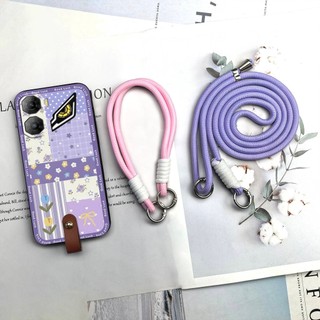 Ốp lưng chéo Vỏ điện thoại cho ZTE Nubia Neo3 5G Dây đeo chéo TPU bền Graffiti Chống bụi bẩn Vỏ mềm chống sốc Dễ thương Chống va đập Vòng cổ quấn toàn bộ Phim hoạt hình Silicone