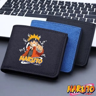 NARUTO Ví In Hoạt Hình Ví Canvas Ví Dây Kéo Học Sinh Có Thẻ Ngân Hàng Đồng Xu Quà Tặng Trẻ Em