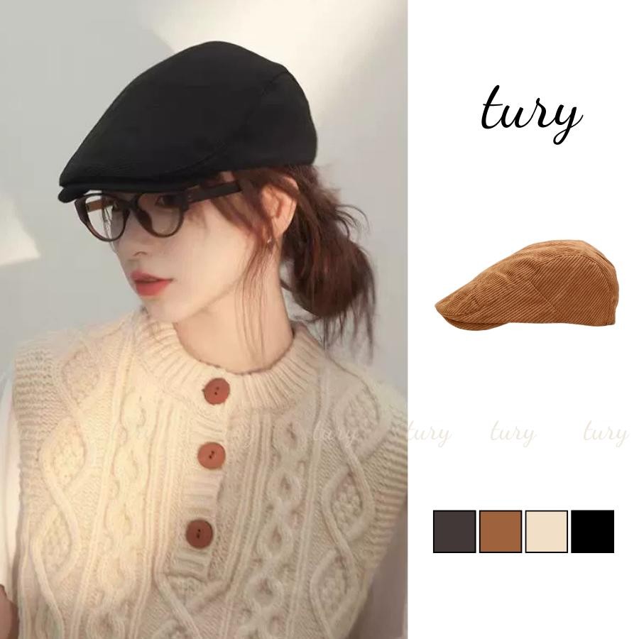 Mũ Beret Unisex Nam Nữ - Tury - Mũ Nồi Vải Nhung Retro Cổ Điển Thời Trang Thu Đông - MN01