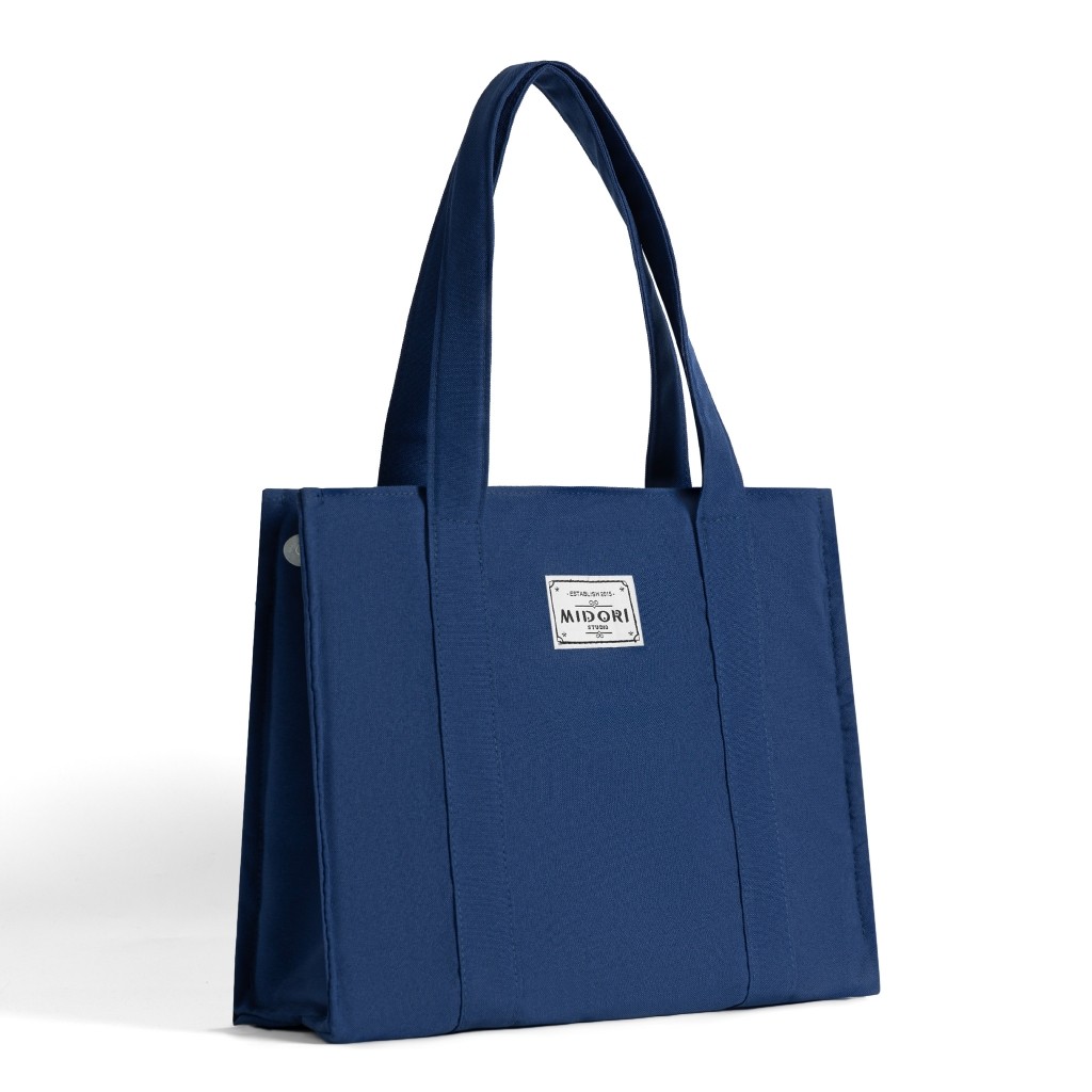 Túi xách GLOBAL Vải Canvas Tiện Lợi Đi Học Tote Nam Nữ thời trang chính hãng | Midori For Man