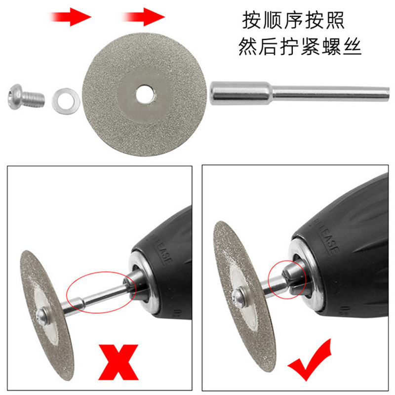 【COD】Set 10 Lưỡi Cắt Kim Cương – Dùng Cho Máy Mài, Khoan Cắt Gỗ, Gạch, Kim Loại Chính Xác