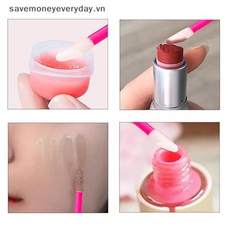 [savemoneyeveryday] Bộ 50 cọ trang điểm dùng một lần Crystal Mascara Wand Spoolies Lip Gloss Applicator để nối mi lông mày [vn]