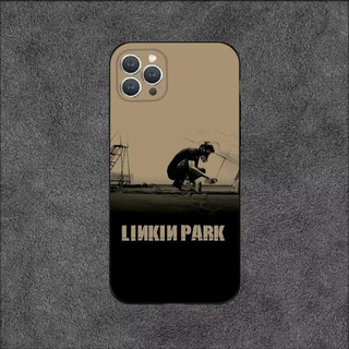 Ốp Điện Thoại TP-1 L-LinkinS Rock P-Park Cho iPhone 16, 17,14,13,12,11, Plus, Pro Max, XS, X, XR, SE, Mini, 8,7 Vỏ Đen Silicon Mềm