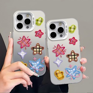 Ốp Lưng iPhone Hình Ngôi Sao Nhiều Màu Rực Rỡ  - Tương Thích 16/15/14/13/12/11 Pro Max, XS Max, X