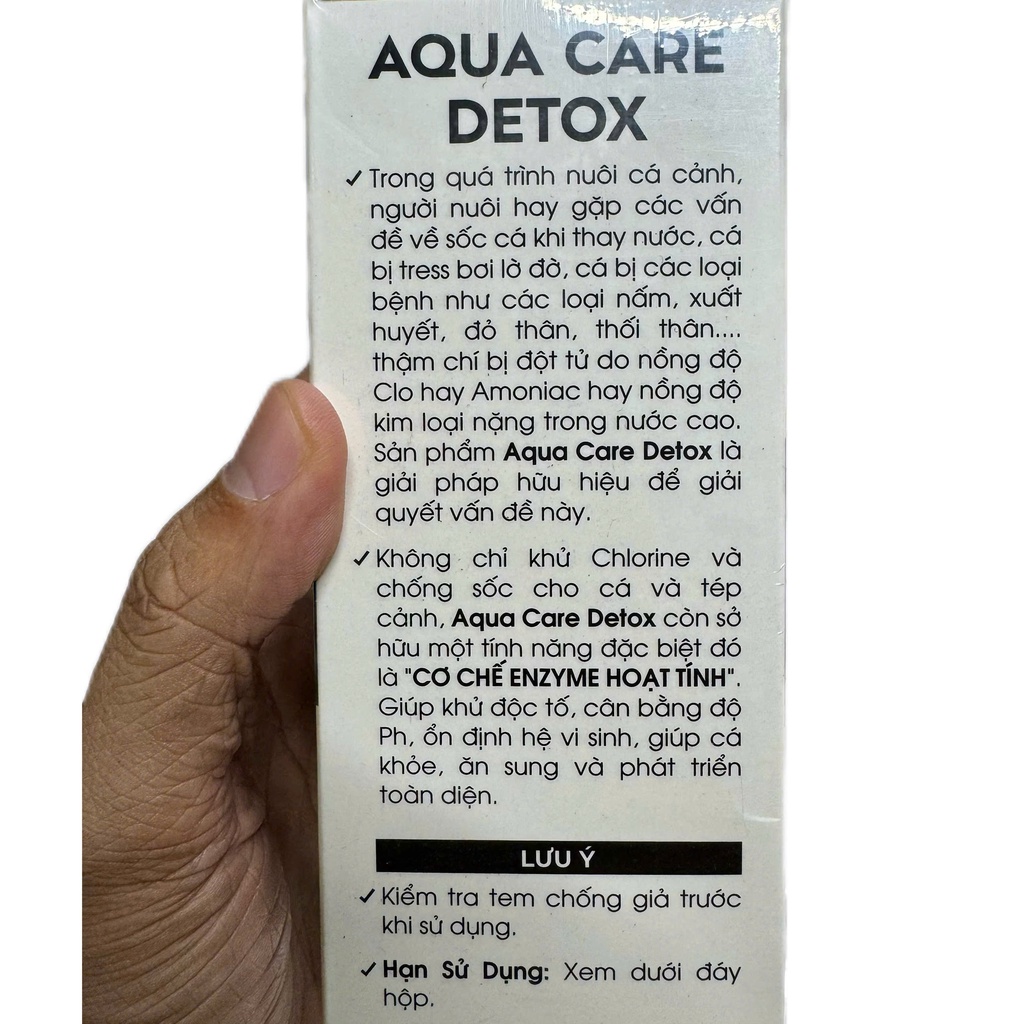 [Mua 1 Tặng 1] Aqua Care Detox Khử Độc Bể Cá Tặng Vi Sinh Aquarium Care Làm Trong Nước Bể Cá