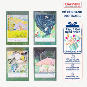 Vở Kẻ Ngang B5 , Vở Kẻ Ngang Có Chấm 200 Trang, Bìa The Moment Chống Nước, Tập Học Sinh Ghi Chép NB5-20-0205 -AT