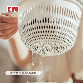 KM Mini Nhựa Thoát Nước Giỏ Bếp Lưới Thoát Nước Đĩa Rửa Bát Trái Cây Đĩa Lọc Nước Rửa Cơm Chậu Rau Củ Quả Đĩa Trái Cây