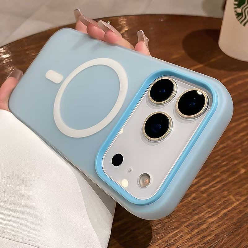 Ốp điện thoại cứng từ tính mờ 2 trong 1 sang trọng Jelly Thích hợp cho IPhone 17 16 15 14 13 12 11 Pro Max 17 AIR Ốp lưng