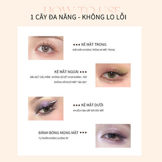 Dùng Mỗi Ngày Khi Đi Làm Romantic Beauty Bút Sáp Tạo Bọng Mắt Chống Nước Không Lem Lâu Trôi Kẻ Mắt Tự Nhiên Trang Điểm