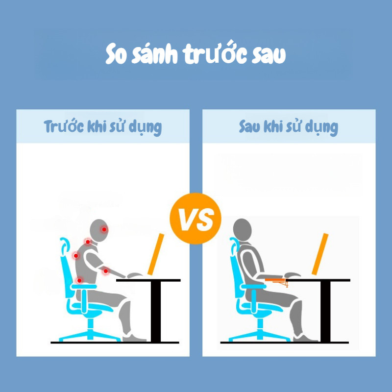 Giá đỡ tay công thái học - Giảm áp lực lên cổ tay, Gọn Gàng, Xoay Tự Do, Phù Hợp Nhiều Tư Thế