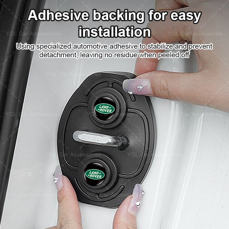 Cửa Chống Sốc Vỏ Bảo Vệ Khóa Cửa Ô Tô Silicon Chống Bụi Miếng Lót Cho Land Rover Range Rover Evoque Velar Freelander Defender Discovery