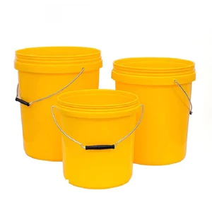Xô nhựa tròn kiểu thùng sơn, 4 kích cỡ, dùng đựng nước đựng gạo, nhựa PP màu trắng, vàng, xanh (KHÔNG NẮP)- THÙNG SƠN NB