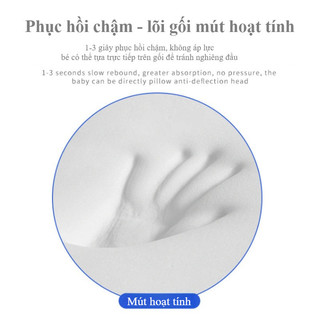 Gối Cao Su Non Cho Bé,Mềm Mại Và Thoáng Khí,Định Hình đầu,Gấu Chống Bẹp Đầu Méo Đầu,Được Thiết Kế Riêng Cho Trẻ Sơ Sinh