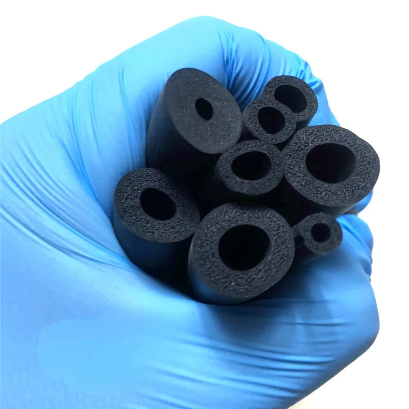 Dải xốp cao su EPDM Ống tròn rỗng Dải niêm phong hấp thụ sốc Niêm phong đục lỗ Vòng chữ O Dải cách âm